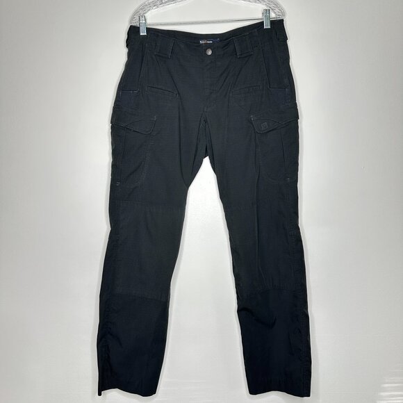5.11 Tactical Series Scrub Pants, Black, Size US 12 Long – Durable & Functional - Picture 1 of 8